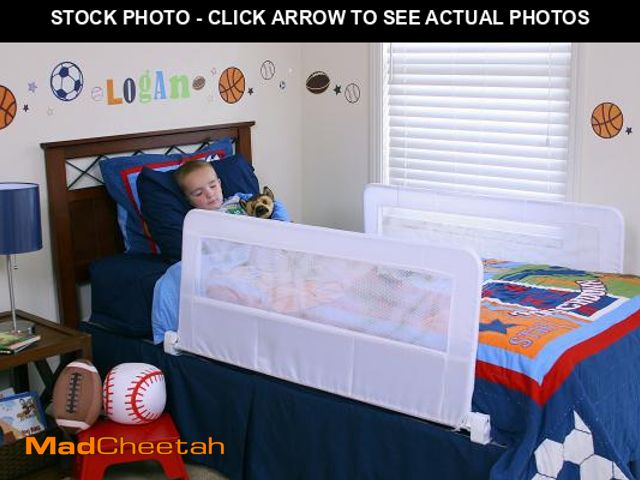 Lot 74-12510447 - Regalo Swing Down Double Sided Bed Rail Guard, with Reinforced Anchor Safety System(Pack of 2) - UNU...