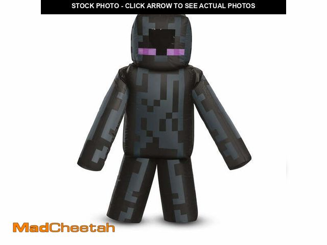 Lot 74-12886874 - Minecraft Inflatable Enderman Costume for Children, Boys One Size Child - UNUSED