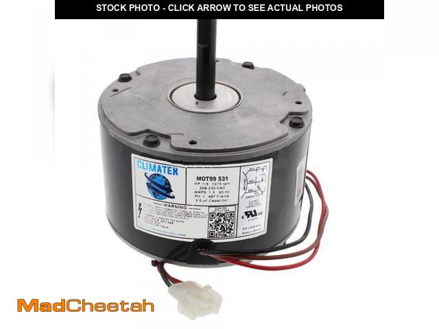 Lot 74-12214439 - ClimaTek Upgraded 1/5 HP Condenser Fan Motor Directly Replaces Emerson US Motors K55HXHDD-8562 K55HX...