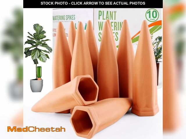 Lot 74-14271730 - REMIAWY Plant Watering Devices - Terracotta Vacation Self Plant Waterer Spikes Wine Bottle Stakes Sl...
