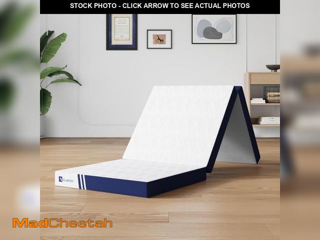 Lot 74-12398807 - Avenco Foldable Mattress Single, Folding Mattress 4 Inch Memory Foam, Trifold Mattress Portable with...