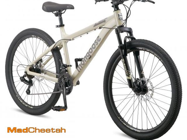 Lot 74-12335987 - Mongoose Grafton Mountain Bike, 26 Inch Bike for Men and Women, 21 Speed, Aluminum Frame, Knobby Mou...