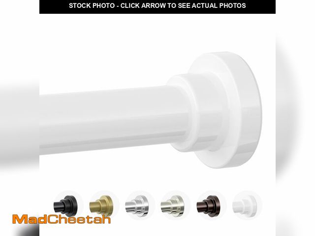Lot 74-14336987 - Mcrbeay Shower Curtain Rod, 1" Diameter Heavy Duty Tension Shower Rod, Non Slip Adjustable 28-102 in...