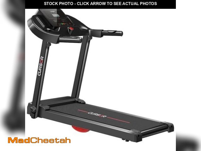 Lot 74-12165501 - CURSOR FITNESS Home Folding Treadmill with Pulse Sensor, 2.5 HP Quiet Brushless, 7.5 MPH, 265 LBS Ca...
