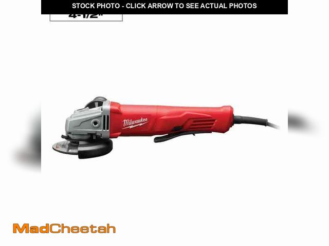 Lot 74-12683369 - *DIRTY/MISSING HANDLE* Milwaukee 11 Amp Corded 4-1/2 in. Small Angle Grinder with Lock-On Paddle Swi...