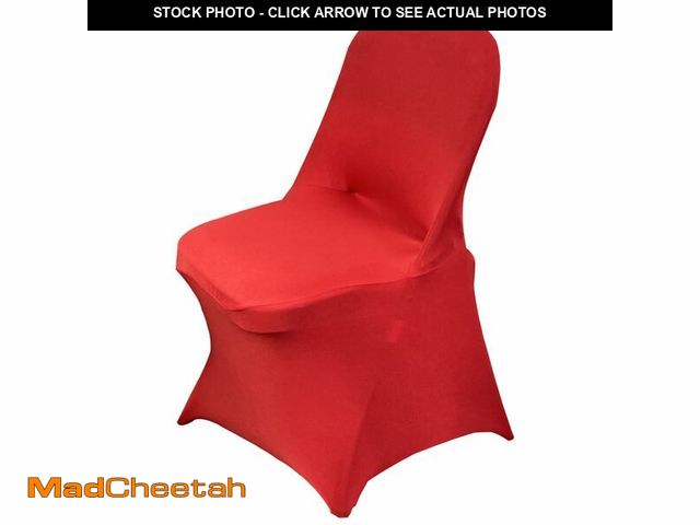 Lot 74-14209337 - HAINARverS Stretch Spandex Folding Chair Covers 30PCS Universal Fitted Chair Cover Protector for Wed...
