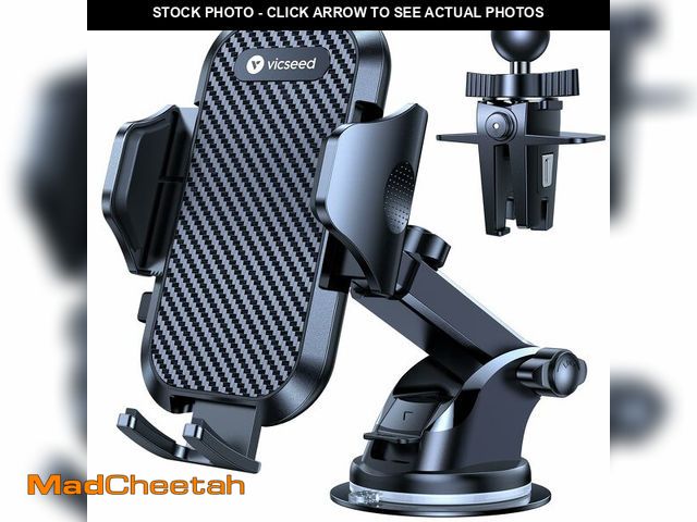 Lot 74-12608827 - VICSEED True Military-Grade Phone Holders for Your Car [Upgraded 95+LBS Strongest Suction] Cell Phon...