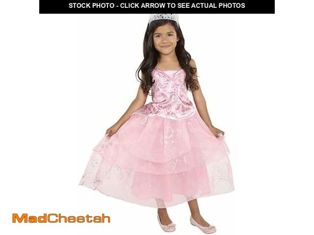 Lot 74-10827070 - Wicked Glinda Dress for Girls Premium Official Costume Pink Bubble Dress &amp; Shiny Tiara, with Hol...