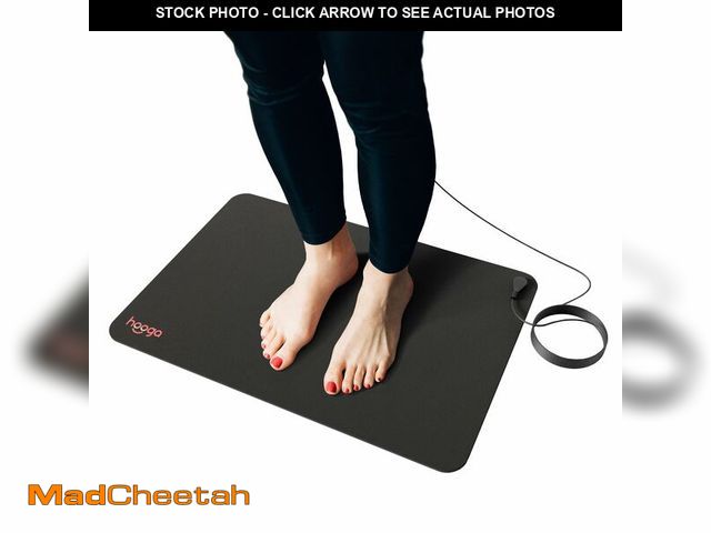 Lot 74-13625849 - Hooga Grounding Mat, 24" x 16" Conductive Carbon Ground Pad with 15 Foot Cord, Non-Slip Rubber Backi...