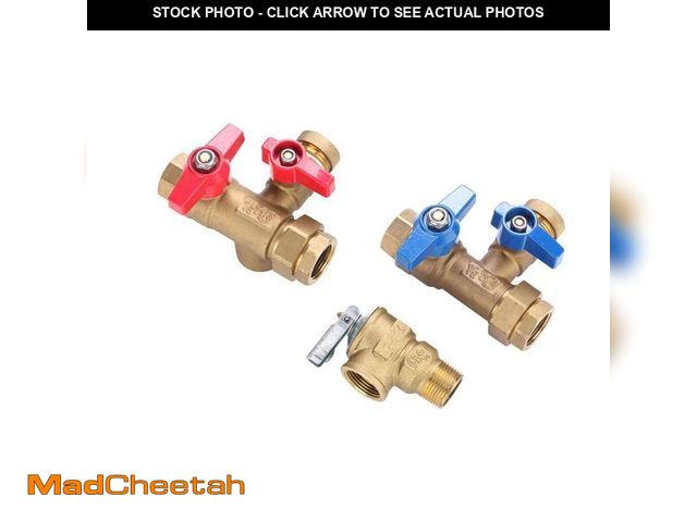 Lot 74-12671362 - Paragon 3/4 in. Universal Brass Tankless Water Heater Isolation Valve Service Kit with Pressure Reli...