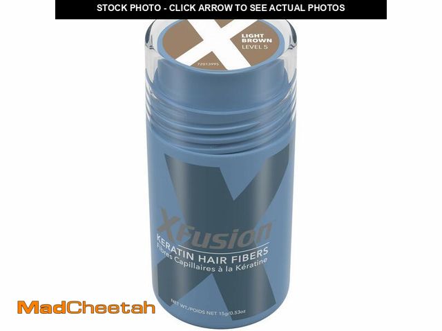 Lot 74-12707581 - XFusion Keratin Hair Fibers - Light Brown (15g) - USED