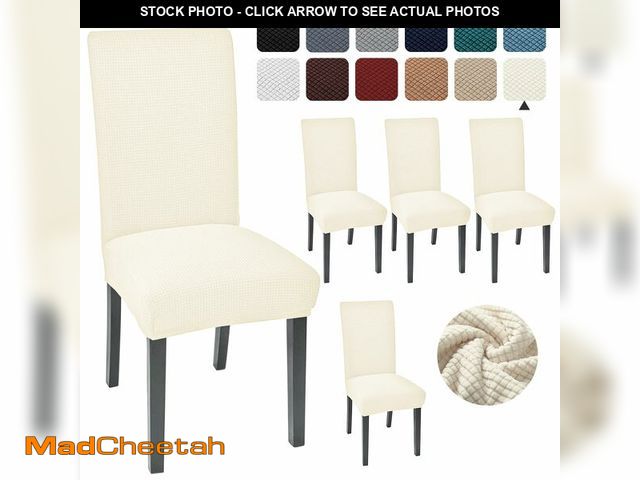 Lot 74-13539829 - Aertiavty Dining Chair Covers Set of 4 Chair Seat Cover for Dining Room Kitchen, Parsons Chair Cover...