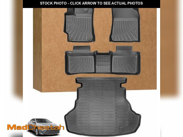 Lot 74-13709599 - Floor Mats &amp; Cargo Liner for Toyota Camry 2012-2017, Custom Fit TPE Waterproof Anti-Slip 1st &am...