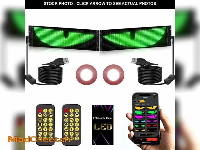 Lot 74-12435060 - Devil's Eye 2-Pack:4 * 13.7 in Programmable ojos led para carro Windshield Display for Sedans, SUVs ...