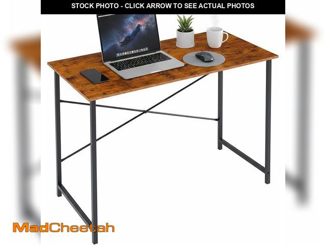 Lot 74-14287454 - SageNest Computer Desk 40 Inch, Simple Home Office Desk Study Writing Table, Sturdy Metal Frame, Scr...
