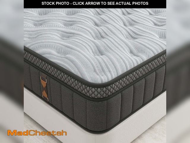 Lot 74-12991893 - windosier 12 inch Queen Size Mattress,Gel Memory Foam &amp; Pocket Springs Hybrid Medium Queen Size ...