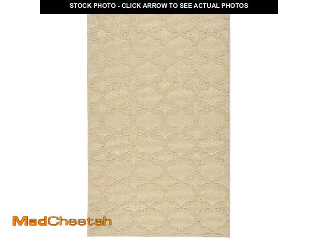 Lot 74-12544072 - Garland Rug Sparta Non Slip Polypropylene 3 Ft. X 5 Ft. Biege Tan Area Rug- Ideal for Living Rooms &...