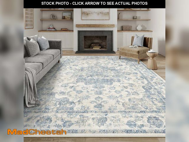 Lot 74-12678901 - WIPONKEN 9x12 Area Rugs for Living Room Bedroom Dining Room Office Farmhouse, Machine Washable Non S...