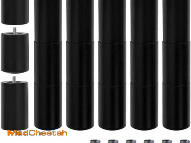 Lot 74-10962796 - 12 Inch Adjustable Bed Legs Replacement for Adjustable Bed Base Frame, 3 in 1 Screw in Legs, M8 Thre...