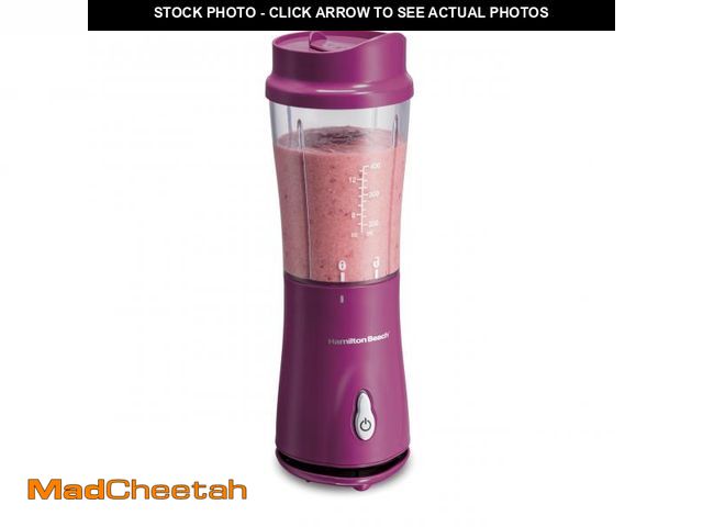 Lot 74-12307490 - Hamilton Beach Portable Blender for Shakes and Smoothies with 14 Oz BPA Free Travel Cup and Lid, Dur...