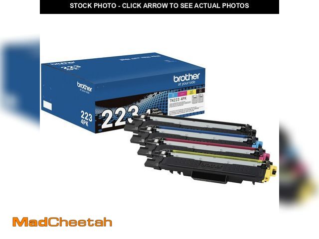 Lot 74-13958746 - Brother Genuine Standard-Yield Toner Cartridge Four Pack TN223 4PK - Includes one Cartridge Each of ...