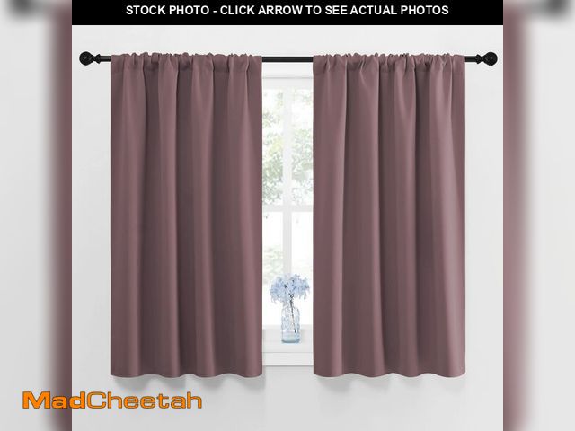 Lot 74-14383410 - NICETOWN Blackout Curtains for Bedroom, Home Decorations Thermal Insulated Solid Rod Pocket Blackout...