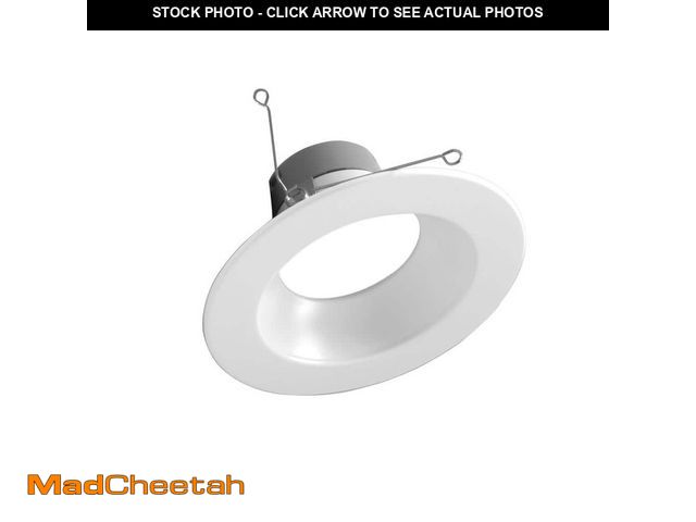Lot 74-13019803 - NICOR DLR Series 5 in. to 6 in. White Selectable CCT Integrated LED Recessed Retrofit Downlight Trim...