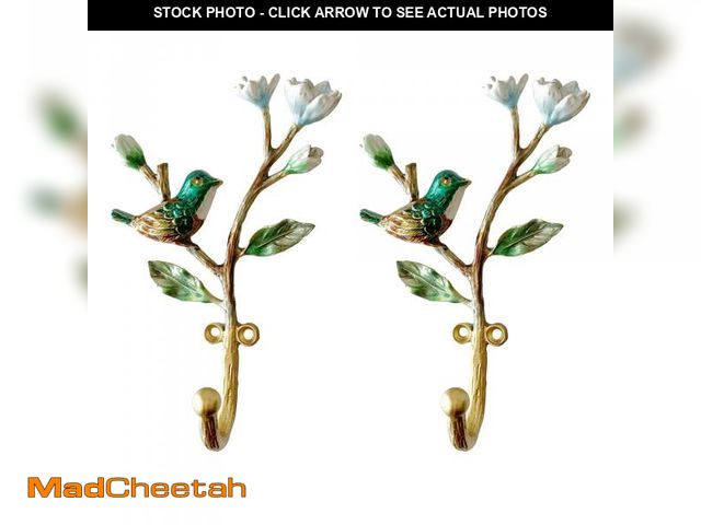 Lot 74-11555153 - Pewery Vintage Bird Shaped Decorative Wall Hooks Rack Hangers for Hanging Clothes Coats Towels Keys ...