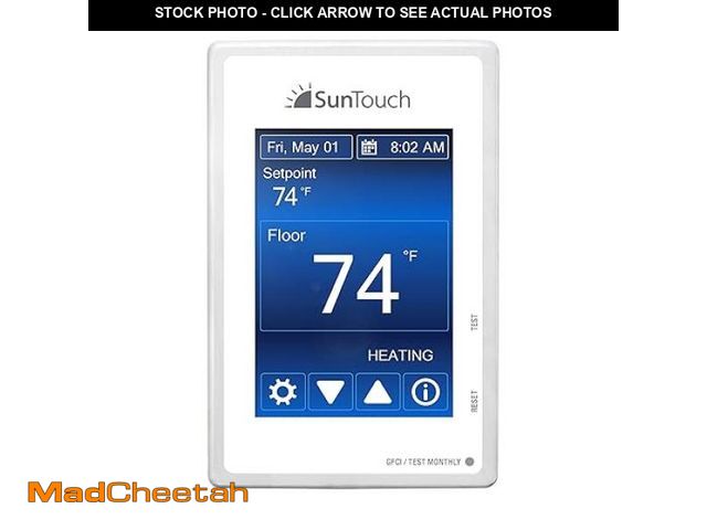 Lot 74-12296795 - SunTouch SunStat Command Color Touchscreen Programmable Thermostat for Electric Floor Heating System...