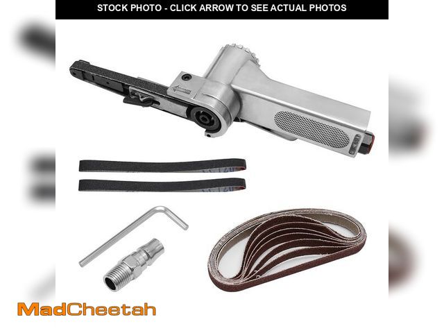 Lot 74-12975234 - Mini Handheld Angle Grinder Industrial Pneumatic Tool Mini Air Belt Sander suitable for Spot Welding...