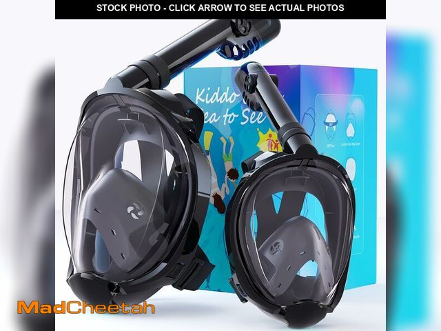 Lot 74-14148009 - Greatever G2 Adults Kids Full Face Snorkel Mask 2 Pcs,Snorkeling Gear with Latest Dry Top System,Fol...