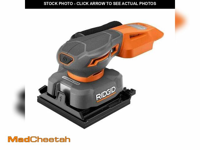 Lot 74-14318653 - RIDGID 18V SubCompact Brushless Cordless 1/4 Sheet Sander (Tool Only) - UNUSED