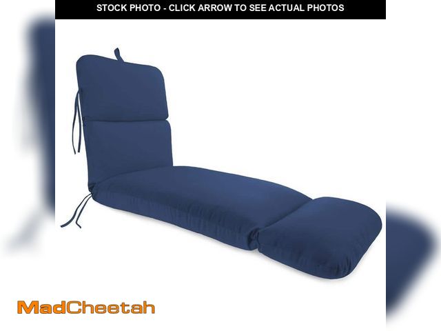 Lot 74-14115399 - Jordan Manufacturing 74 in. L x 22 in. W x 5 in. T Outdoor Chaise Lounge Cushion in Sunbrella Canvas...