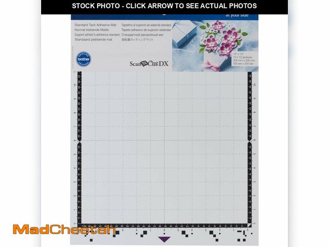Lot 74-12710194 - Brother ScanNCut DX Mat CADXMATSTD12, 12" x 12" Standard Tack Adhesive for Cardstock, Vinyl, Foam an...
