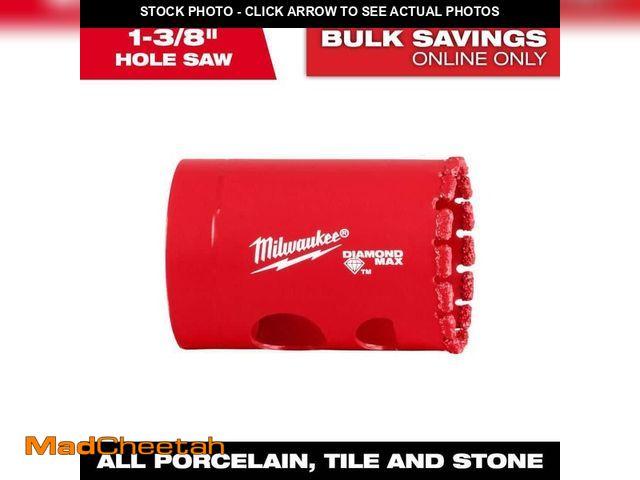 Lot 74-12856979 - *SCRATCHED* Milwaukee 1-3/8 in. Diamond Max Hole Saw *SCRATCHED*  - USED