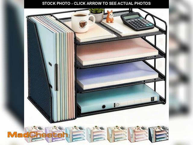 Lot 74-14380806 - gianotter 4-Tier Paper Organizer With Magazine Holder, Desk Organizers and Accessories, Desk Accesso...