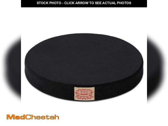 Lot 74-13476726 - Shinnwa Round Chair Pad, Dual-Layer Memory Foam Round Seat Cushion for Chair with Velvet Cover, Gree...