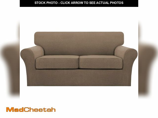 Lot 74-13549535 - Turquoize 3 Piece Sofa Covers for 2 Cushion Couch Sofa Slipcover Soft Couch Cover for Dogs-Washable ...