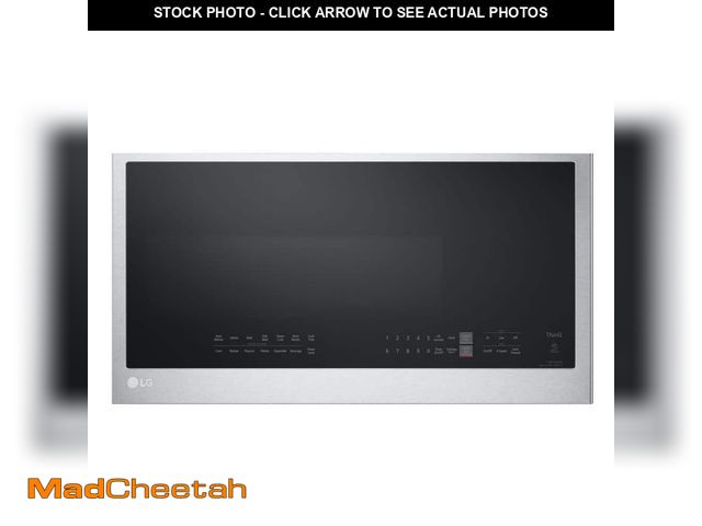 Lot 74-12992713 - LG Smart 30 in. W 2 cu. ft. Over the Range Microwave with EasyClean 1,050-Watt in PrintProof Stainle...