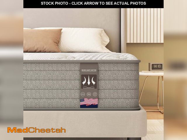 Lot 74-14585704 - KOW Mattress 12 inch Queen Size Memory Foam Hybrid Mattress in a Box Plush Firmness - UNUSED
