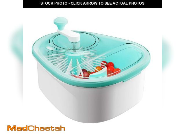 Lot 74-14268837 - JOYMOOP JOYLOOP Fruit Cleaner Spinner, Large Produce Rinse Bowl with Drain Basket, Vegetable Scrubbe...