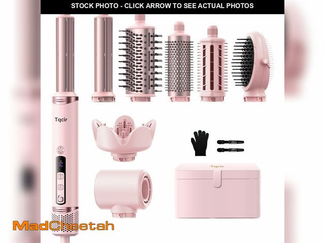 Lot 74-14273316 - Tqcir 8-in-1 Professional Hot Air Styler&amp;Hair Dryer Brush, Powerful Multi-Styler with Auto-Wrap ...