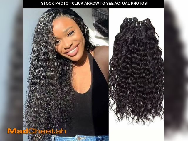 Lot 74-14274022 - Water Wave Human Hair Bundles 18 20 22 Inch 12A Curly Bundles Human Hair Deep Wave 100% Unprocessed ...