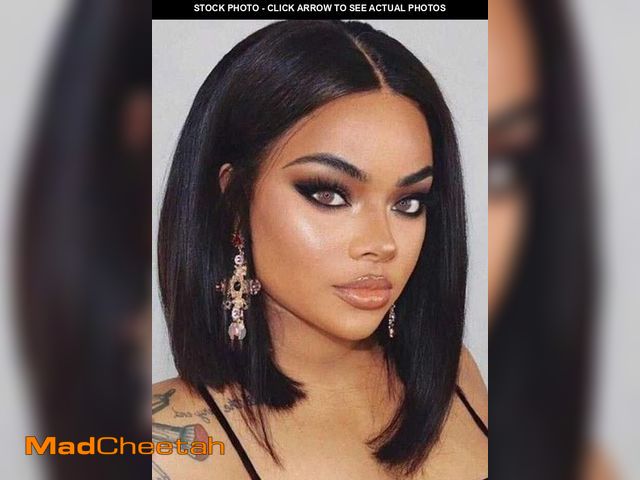 Lot 74-12308483 - JOLNVCA Black Bob Wigs Straight Short Wigs for Women Synthetic Heat Resistant Fiber Hair Middle Part...