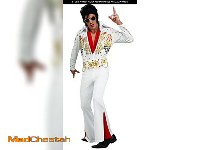 Lot 74-9375669 - Rubie's mens Elvis Now Deluxe Aloha Adult Sized Costumes, White, Large US - UNUSED