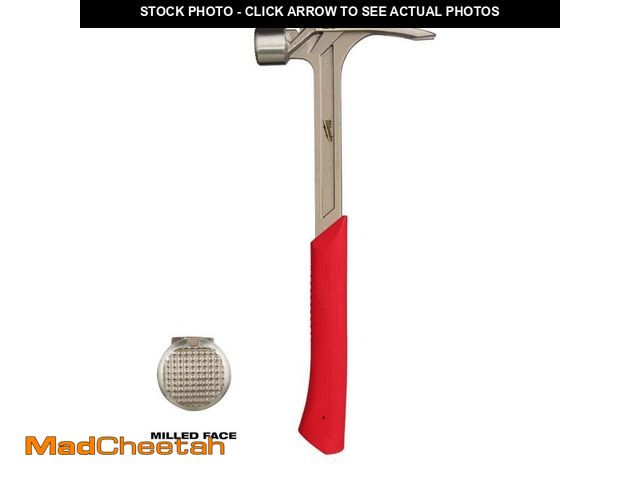 Lot 74-14449913 - Milwaukee 28 oz. Milled Face Framing Hammer 48-22-9029 - UNUSED