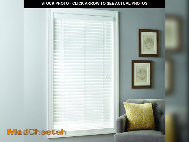 Lot 74-12406291 - Better Homes &amp; Gardens 2  Cordless Faux Wood Horizontal Blinds  White  23x48 - UNUSED