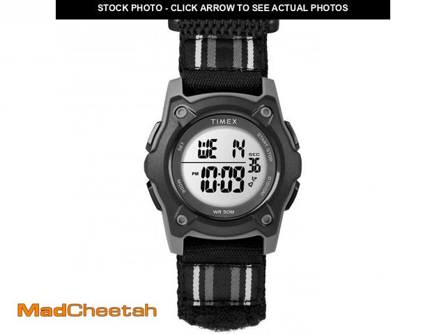 Lot 74-12121985 - Timex Kids TW7C26400 Time Machines Digital 35mm Black Double-Layered Fast Wrap Watch - USED