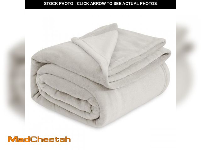 Lot 74-11547107 - Bedsure Fleece Bed Blankets Full Size Linen - Soft Lightweight Plush Fuzzy Cozy Luxury Blanket Micro...