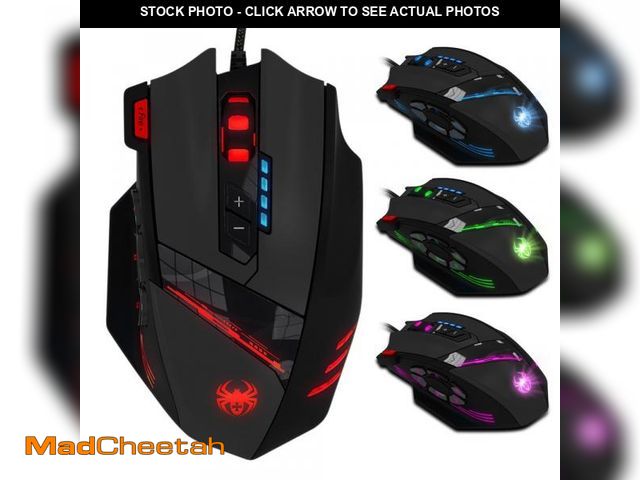 Lot 74-11545130 - 12 Programmable Buttons C12 Gaming Mouse, AFUNTA Laser Double-Speed Adjustment 8000DPI Mice Support ...